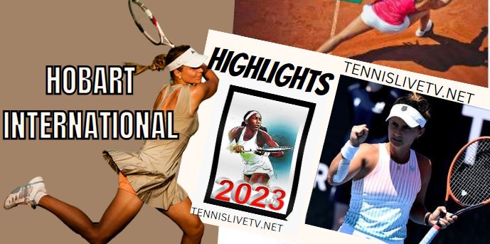 Davis Vs Cocciaretto Hobart International Tennis Final Highlights 14012023