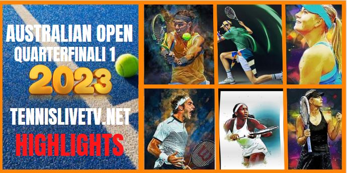 Djokovic Vs Rublev Australian Open Tennis Quarterfinal 1 Highlights 25012023