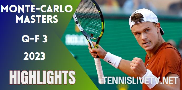 Rune Vs Medvedev Carlo Masters Tennis QF 3 Highlights 14042023