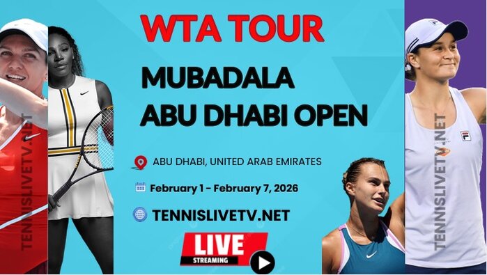 WTA Abu Dhabi Open Tennis Live Stream Schedule Players