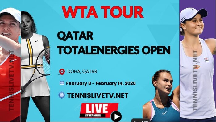 Qatar Total Open Quarterfinal Tennis Live Stream 2026: WTA slider