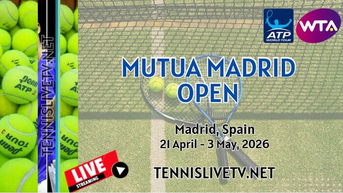 Madrid Open Day 3 Tennis Live Streaming 2026