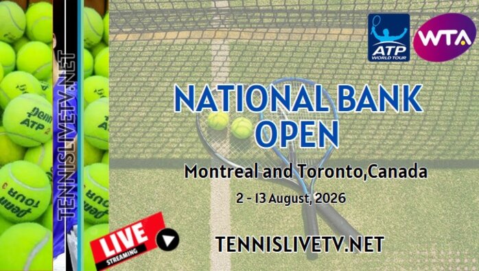 National Bank Open Day 1 Tennis Live Streaming 2026 slider