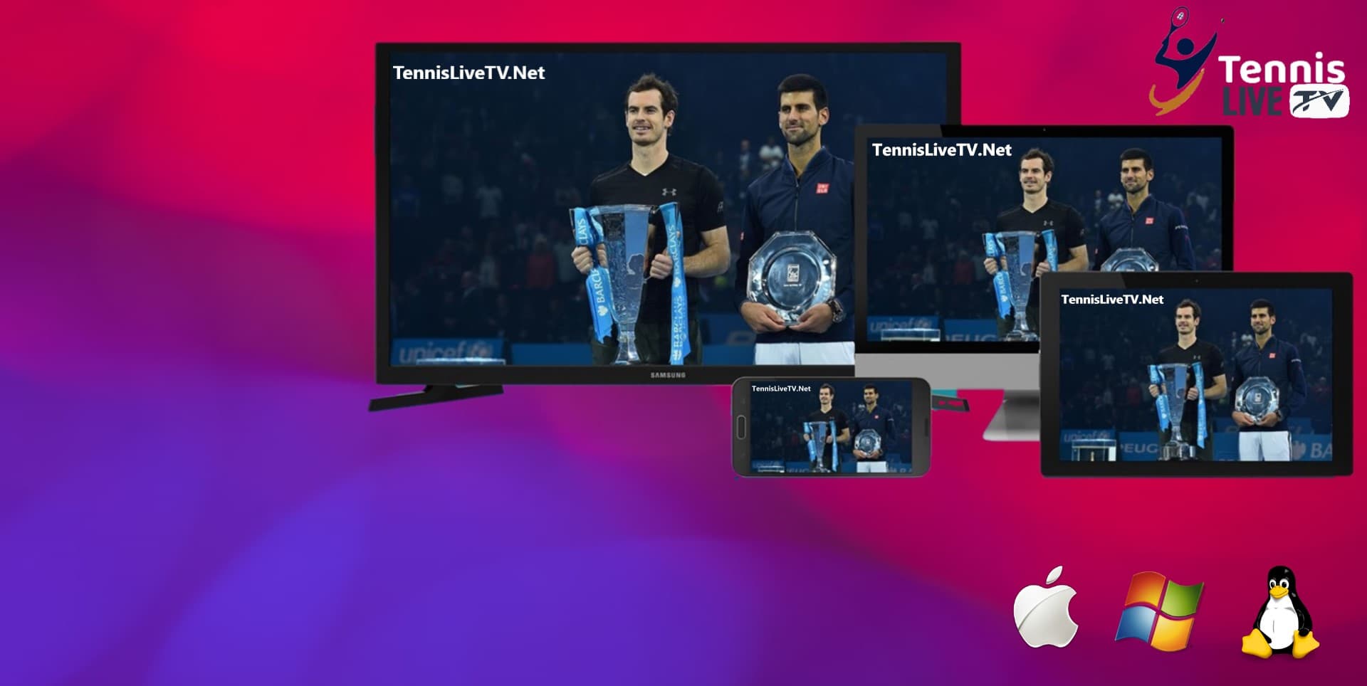 Tennis Live TV 2023 / Online Video Streaming - ATP & WTA slider